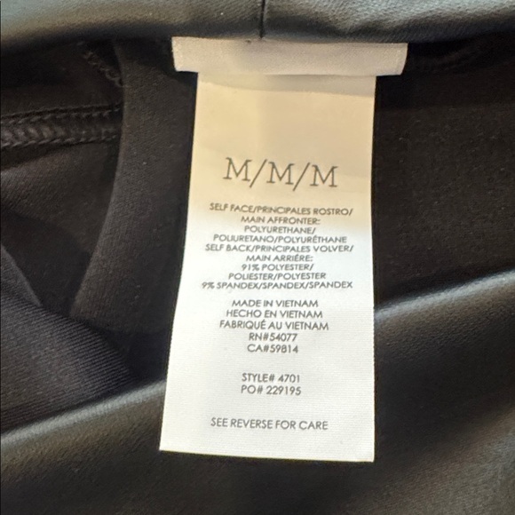 CAbi Tomboy Faux Leather Legging Medium Item 4701 - Picture 9 of 10